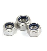 Nylock Nuts | Nylon Insert Self-Locking Hex Nuts for Vibration Resistance Industrial Machinery Automotive Construction Applications | Prevailing Torque Zinc Plated DIN 985 Standard